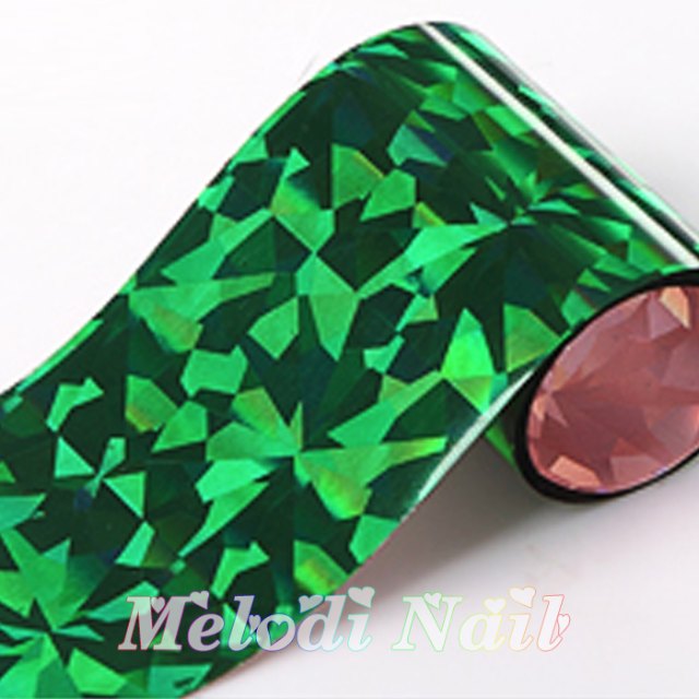 Green Fragment Nail Foil NF-007