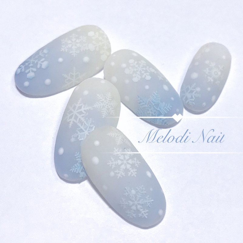 Frozen Snowflake Pattern Nail Sticker Frozen Snowflake Pattern Nail Sticker
