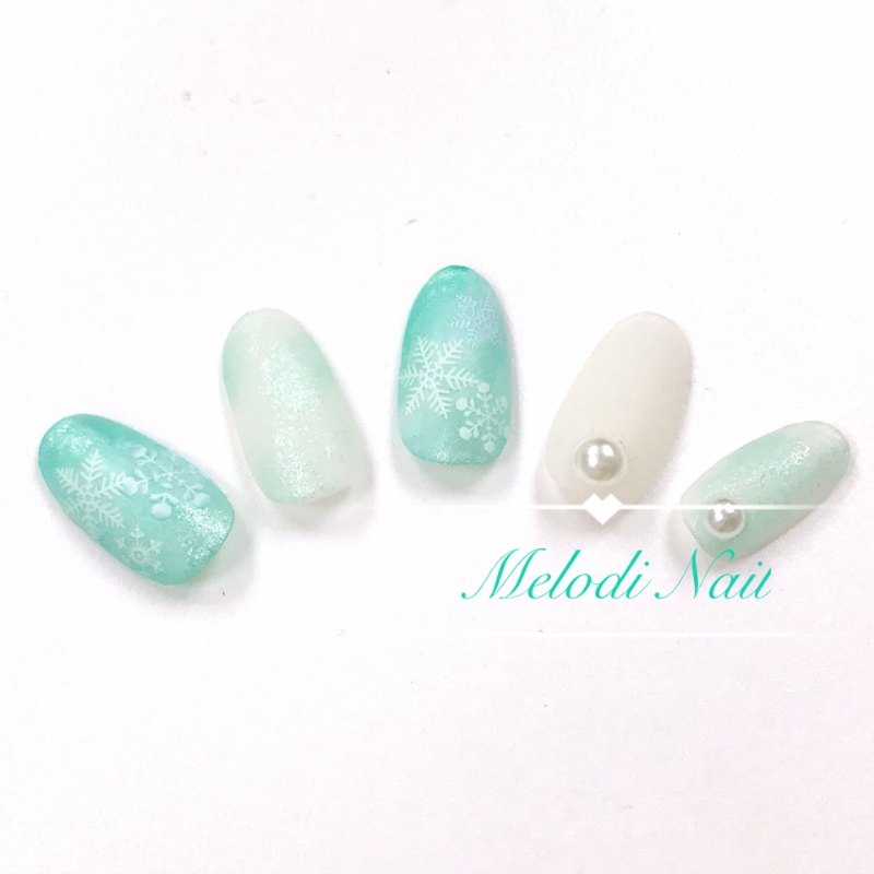 Frozen Snowflake Pattern Nail Sticker Frozen Snowflake Pattern Nail Sticker