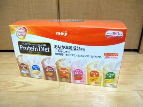 : amebo : 日本正貨 Meiji Protein Diet Mixed Pack 明治代餐減肥蛋白粉 內有7款 (25g x 30袋)