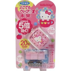 日本未來VAPE便攜嬰兒童驅蚊手錶Hello Kitty表殼5替換100日