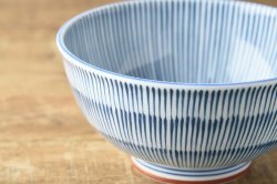 日本製美濃燒 和風十草陶瓷藍色輕量丼碗16.5cm 手工制作 限量發售 可放入微波爐及洗碗機