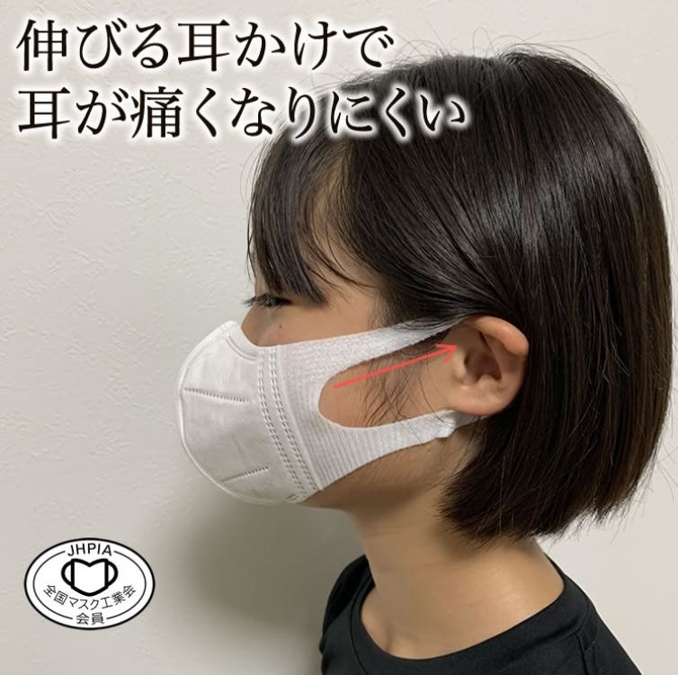 日本Unifree 小童3D立體防護口罩 白色SS size (80mm x 120mm) 30個/盒