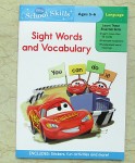Disney School Skills 英文練習冊 Sight Words and Vocabulary Ages 6-7 (車王封面)