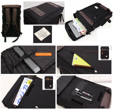 Crazybag Bit Combination Backpack 韓國製男裝多功能大容量背包