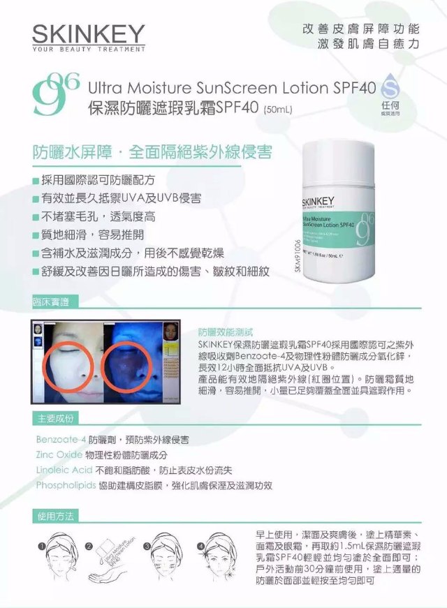 美國醫美牌子 SkinKey 保濕防曬遮瑕乳霜 SPF40 美國醫美牌子 SkinKey 保濕防曬遮瑕乳霜 SPF40