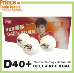 DHS D40+ 3 star Table Tennis Balls (New material , cell free dual)