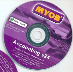 MYOB Accounting v24 Installation Media 安裝CD光碟檔案