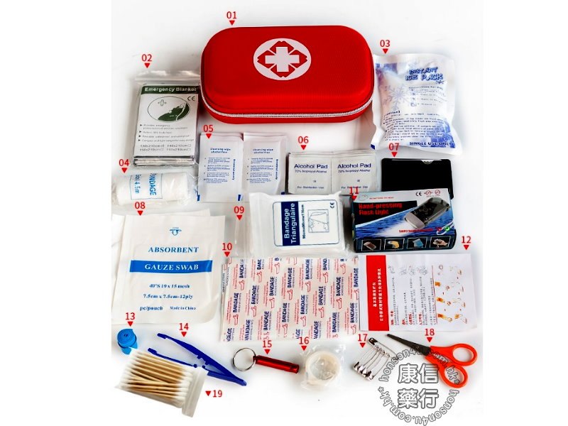 Outdoor first aid kit
