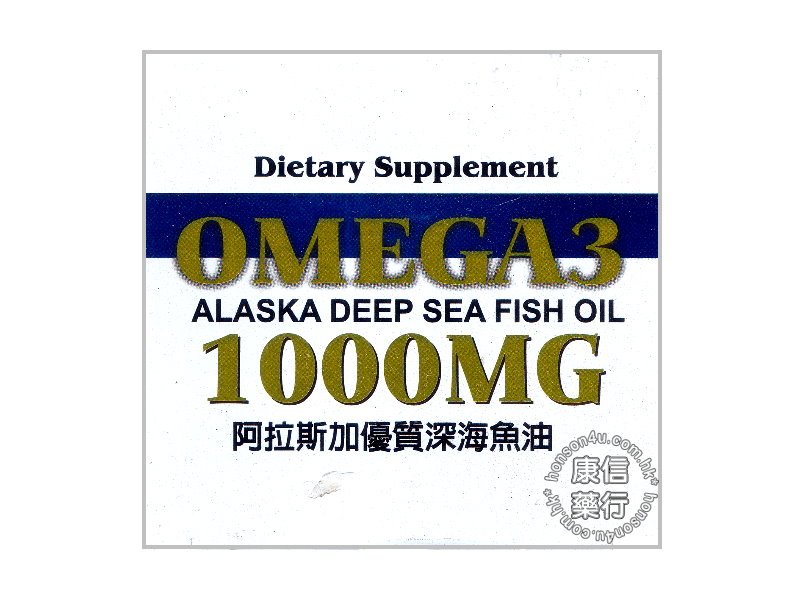 阿拉斯加優質深海魚油1000MG