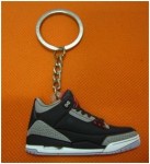 AIR JORDAN 3 BLACK CEMENT SNEAKERS KEYCHAIN