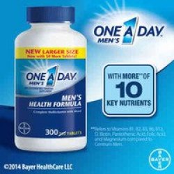 美國代購One A Day品牌男士多種維生素片 - 300片裝