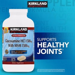 美國Kirkland 維骨力+MSM 鹽酸氨基葡萄糖維骨力375粒
