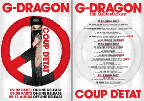G-DRAGON 2ND SOLO ALBUM (COUP D’ETAT) 韓版