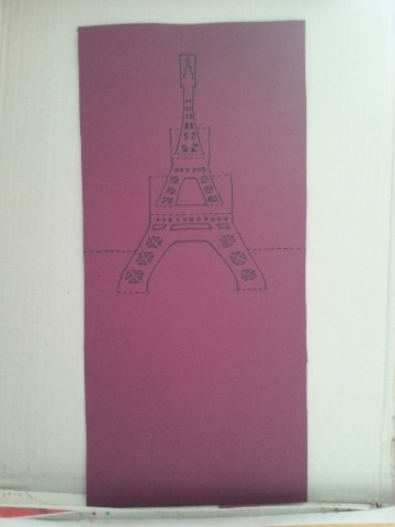 巴黎鐵塔-立體卡紙模