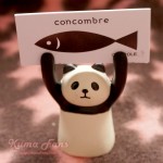 concombre 熊貓舉手卡片擺設