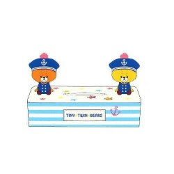 Tiny Twin Bears 水手裝紙巾盒