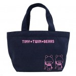 Tiny Twin Bears 帆布手挽袋(S) - 睡衣