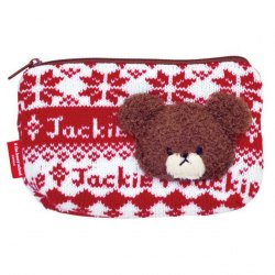 JACKIE紅色毛冷袋(S)