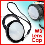 Mennon 白平衡鏡頭蓋連手腕帶 取代灰卡白卡 WB White Balance Filter Lens Cap