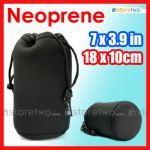 JJC Neoprene 潛水物料鏡頭保護袋 L 適合70-210mm變焦鏡 18x10cm, 7.0x3.9吋