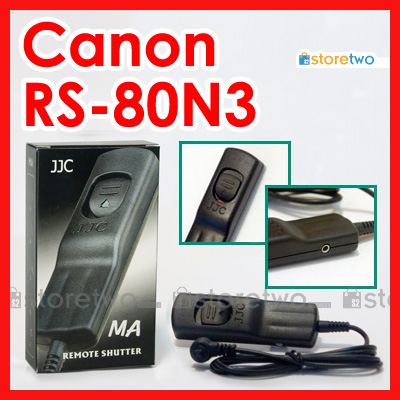 Canon 副廠 JJC 電子快門線 EOS 1D 5D 50D 等等 Remote Shutter Cord (RS-80N3)