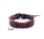 Leather bracelet (black/ brown)
