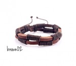 Leather bracelet (brown02)