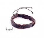 leather bracelet (brown/ black)
