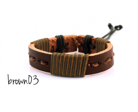 leather bracelet (brown03)