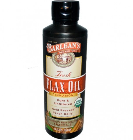 Barlean’s Flax Oil Cinnamon 有機冷壓亞麻籽油(350 ml)