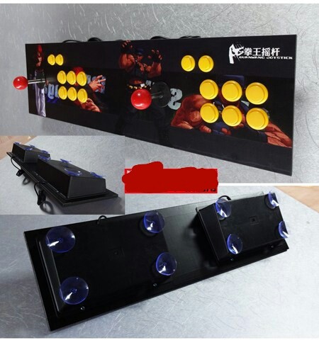 Double rocker lever joystick arcade joystick KOF Fighting Street Fighter Joystick PC USB port doubles