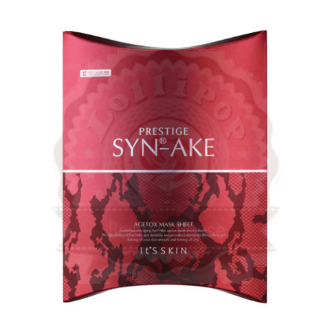 It's Skin PRESTIGE Syn-Ake Agetox Mask Sheet 至尊蛇毒美白抗皺緊致修復面膜 (5 Sheets)