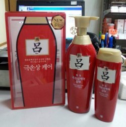 韓國 呂 高效修護洗髮水2件裝(400ml + 180ml 紅色) -- $79.00