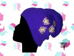 休閒潮流帽系列-紫色蝴蝶冷帽
