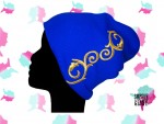 休閒潮流帽系列-藍色刺繡冷帽