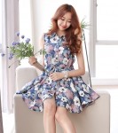 韓國甜美高貴束腰連身裙