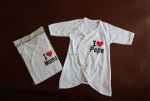 I Love Papa robe New born