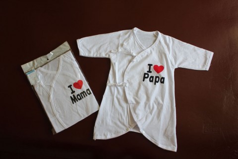 I Love Papa robe New born