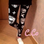 夢露圖leggings 薄身棉質料