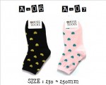 100% Made in Korea woman fashion socks A06-A07