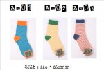 100% Made in Korea woman fashion socks A01-A03