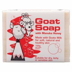 Goat Soap 羊奶皂 麥盧卡蜂蜜味 (含馬奴卡蜂蜜，保濕效果極高，適用乾燥的皮膚)
