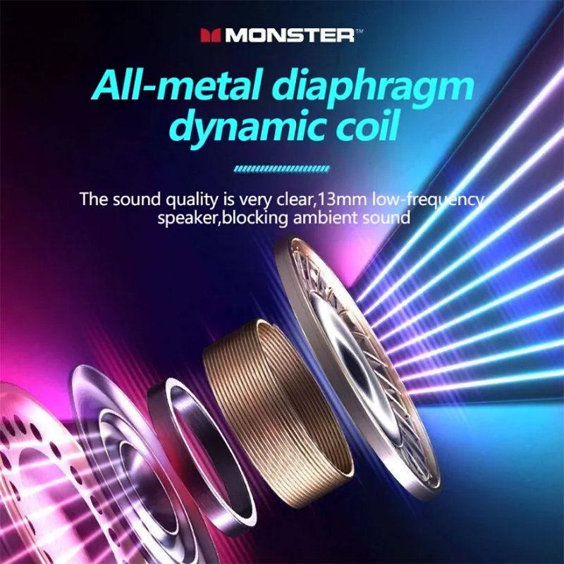 Monster Airmars XKT10 Bluetooth 5.2 Noise Reduction Gaming Earphones
