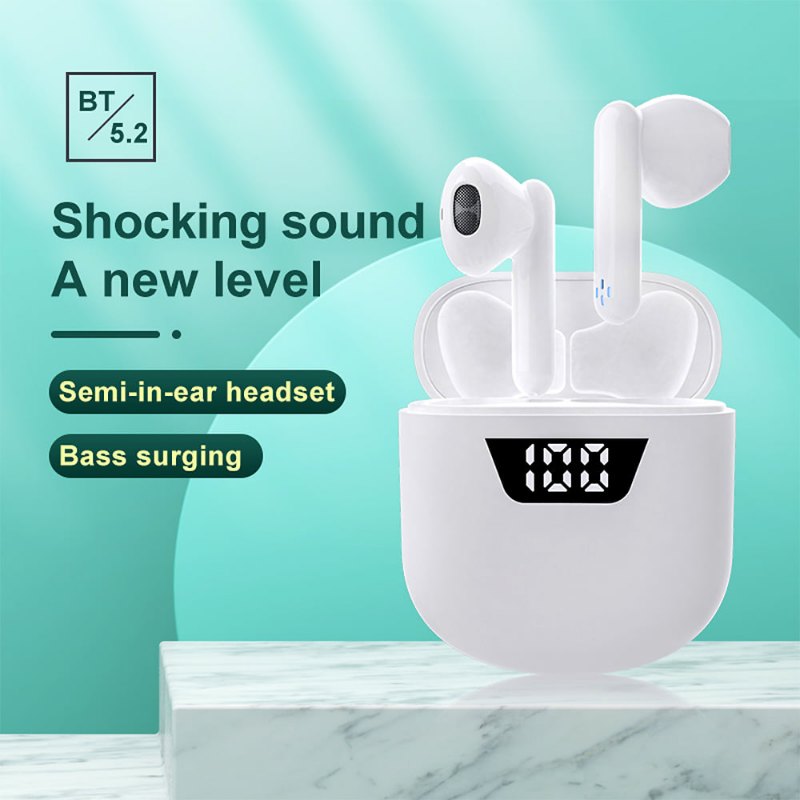 Super Light Half In-Ear Bluetooth 5.2 Earphones