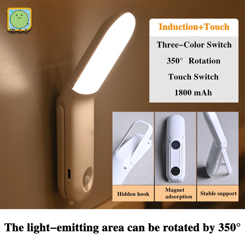 PIR Motion Sensor Night Light Nursery Lamp for Bedroom Motion 3 Colors