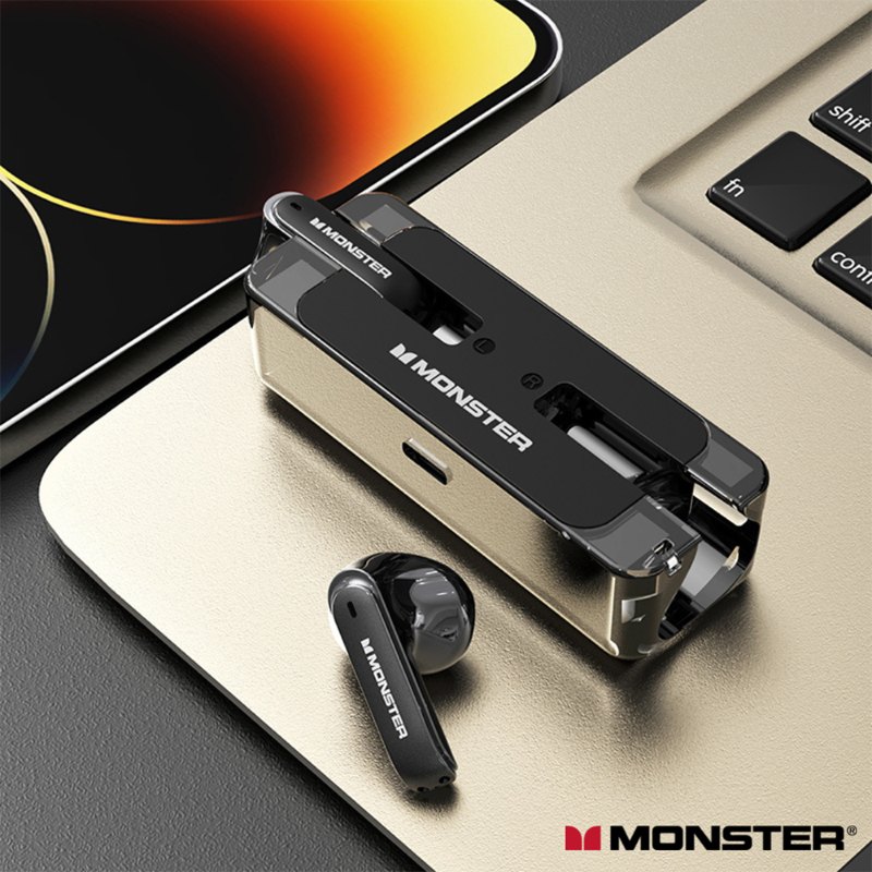 Monster XKT08 True Wireless Bluetooth 5.3 Low Latency Gaming Earphones
