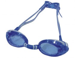 N80A102  粉色鏡帶配藍色鏡片泳鏡