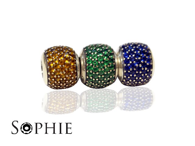 Pavé Ball Charms Set A
