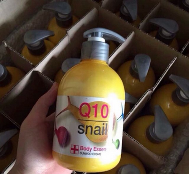 韓國SUNWOO COSME 鮮宇藥妝 蝸牛精華+Q10身體乳液 Snail Q10 Body Essence 400ml